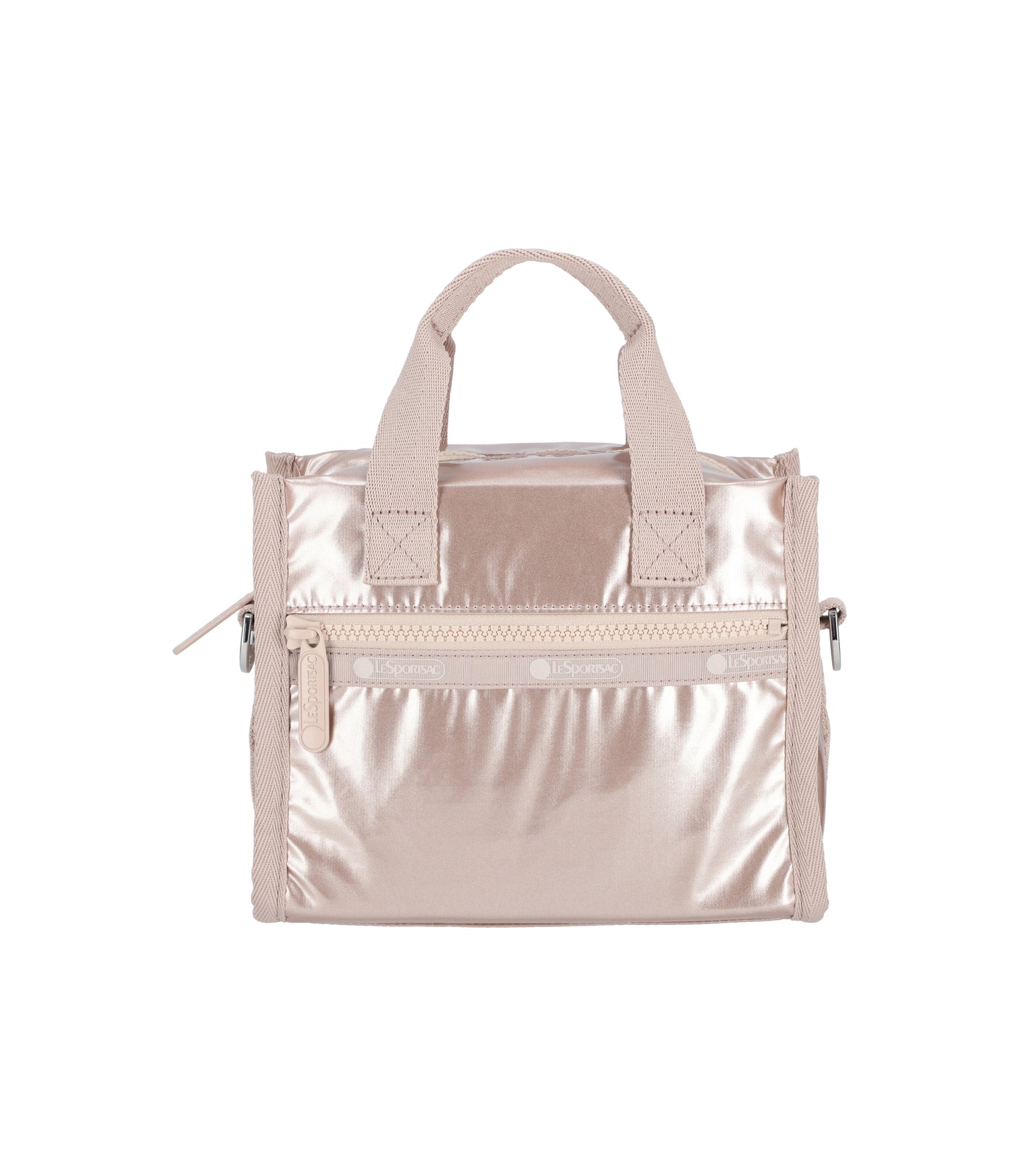 East/West Shoulder Satchel<br>Rose Gold Shine
