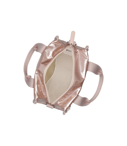 East/West Shoulder Satchel<br>Rose Gold Shine