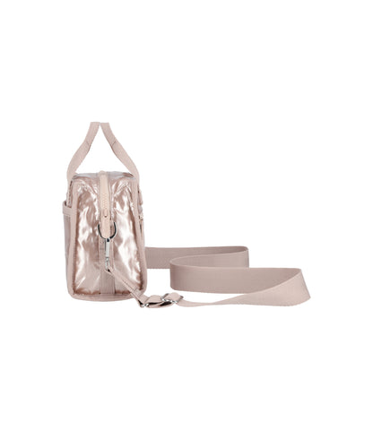 East/West Shoulder Satchel<br>Rose Gold Shine