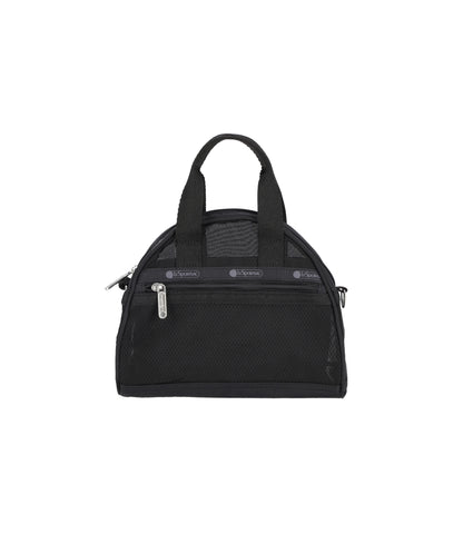 Sheer Round Small Satchel<br>Black Sheer