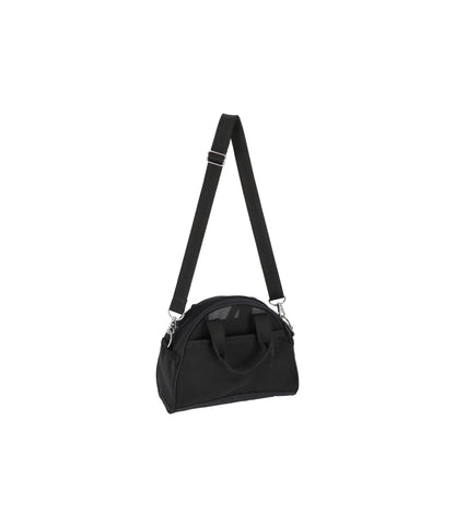 Sheer Round Small Satchel<br>Black Sheer