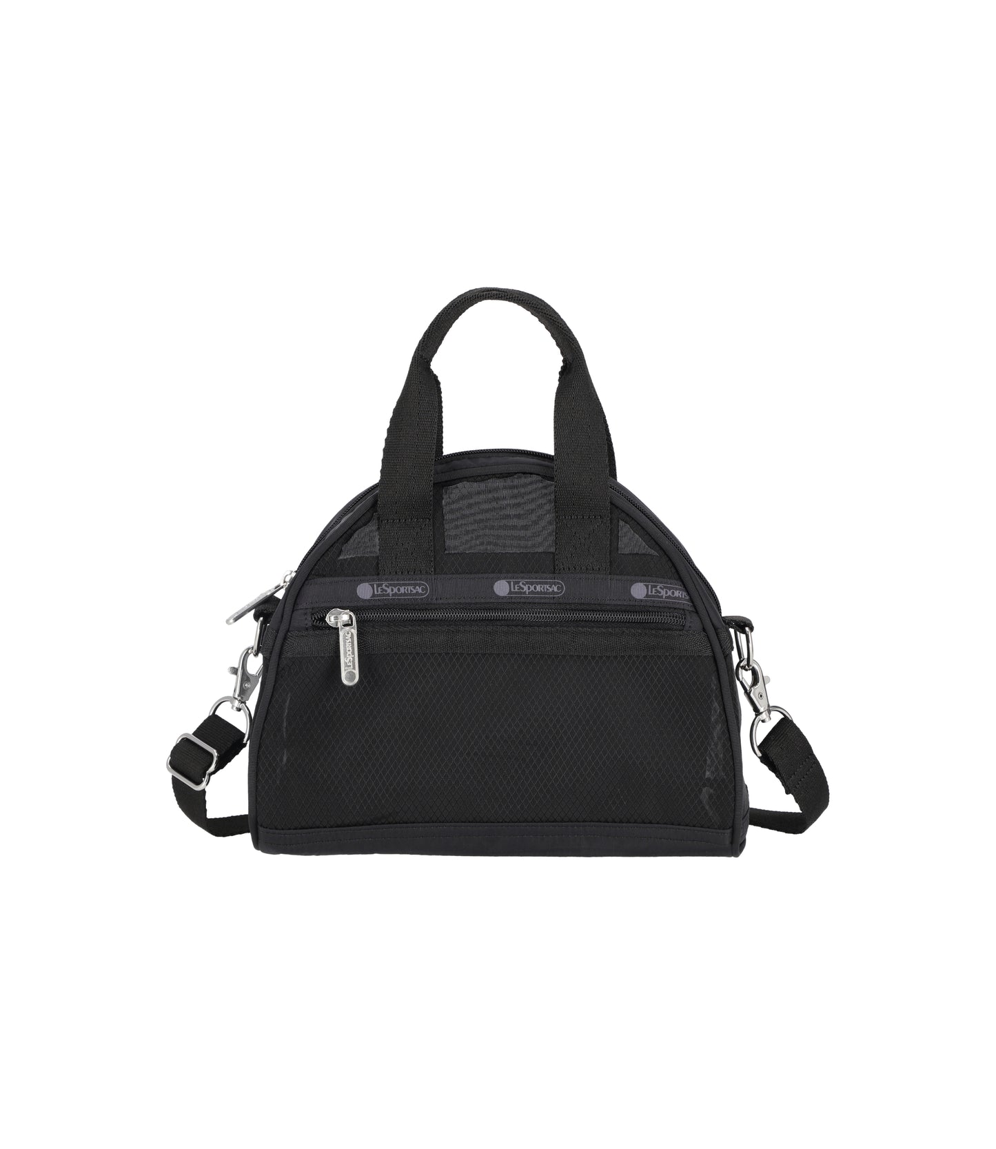 Sheer Round Small Satchel<br>Black Sheer