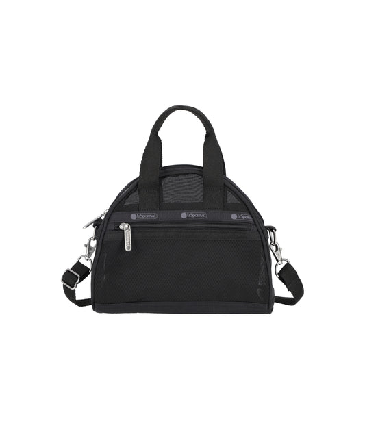 Sheer Round Small Satchel<br>Black Sheer
