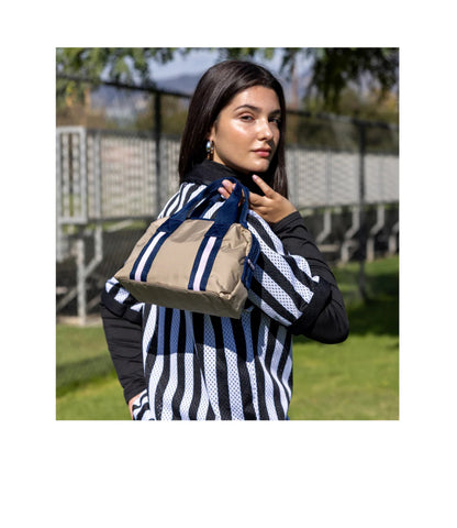 Top Handle Satchel<br>Spectator Bone/Navy