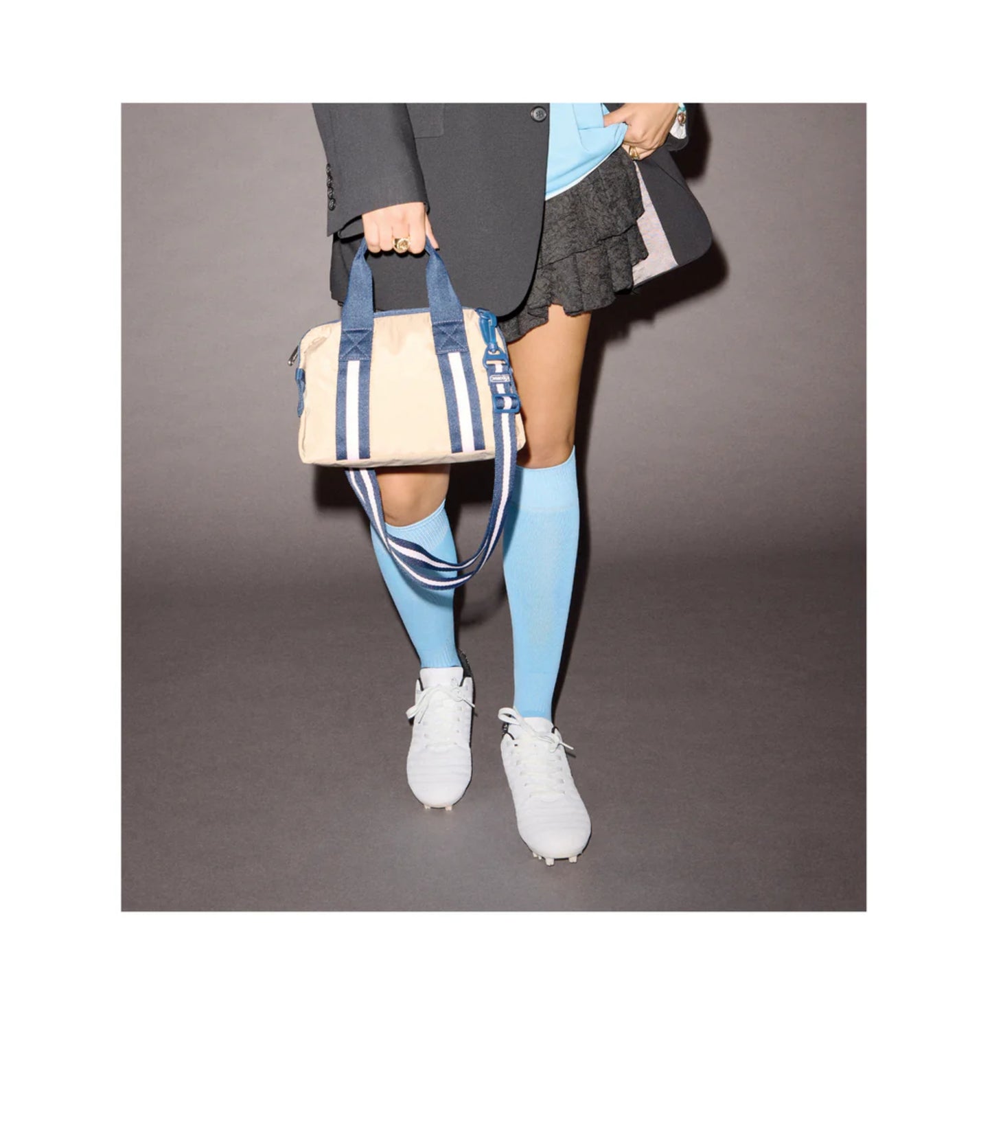 Top Handle Satchel<br>Spectator Bone/Navy