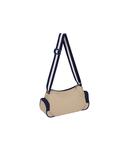 3 Pocket Shoulder Bag<br>Spectator Bone/Navy