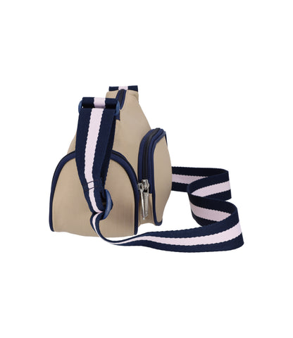 3 Pocket Shoulder Bag<br>Spectator Bone/Navy