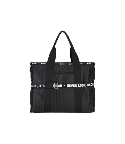 MSGM Large Boat Tote<br>Boat Tote Black Jacquard