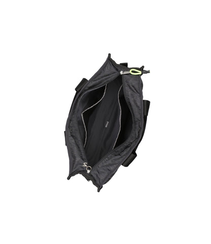 MSGM Large Boat Tote<br>Boat Tote Black Jacquard