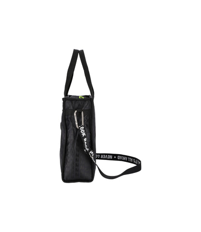 MSGM Large Boat Tote<br>Boat Tote Black Jacquard
