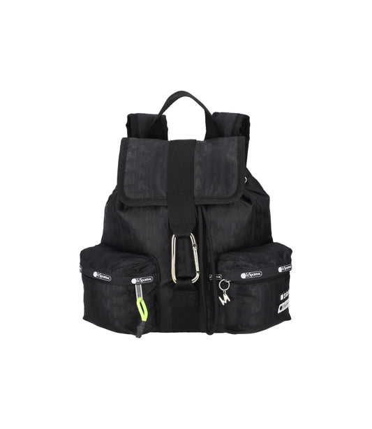 MSGM Voyager Backpack<br>Voyager Black Jacquard