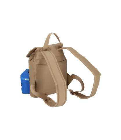 MSGM Voyager Backpack<br>Voyager Khaki/Blue