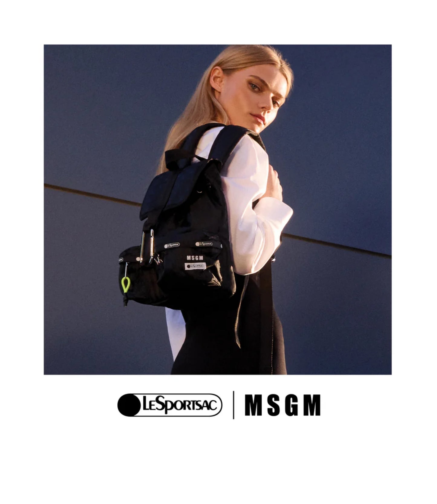 MSGM Voyager Backpack<br>Voyager Black Jacquard