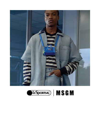 MSGM Micro Weekender<br>Micro Blue
