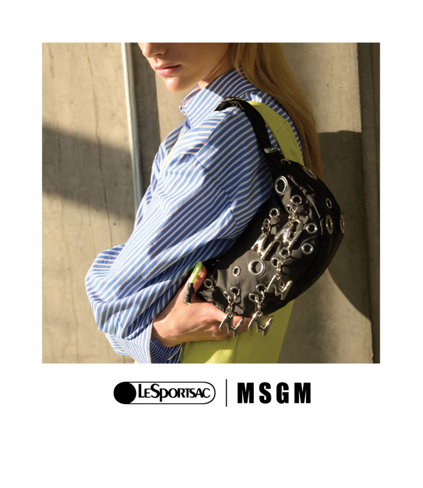 MSGM Grommet Crescent<br>Logo Grommet Black
