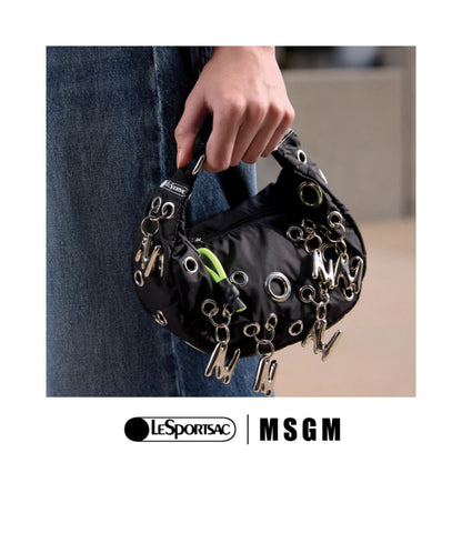 MSGM Grommet Crescent<br>Logo Grommet Black