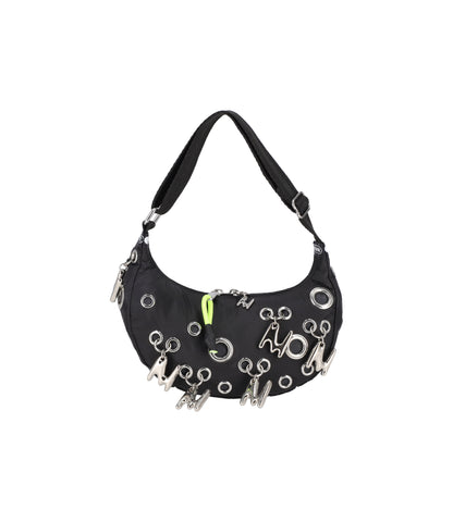 MSGM Grommet Crescent<br>Logo Grommet Black