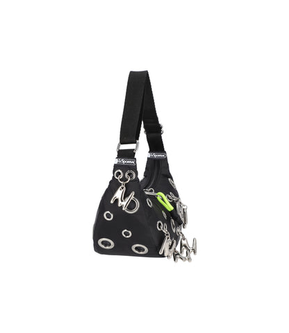 MSGM Grommet Crescent<br>Logo Grommet Black
