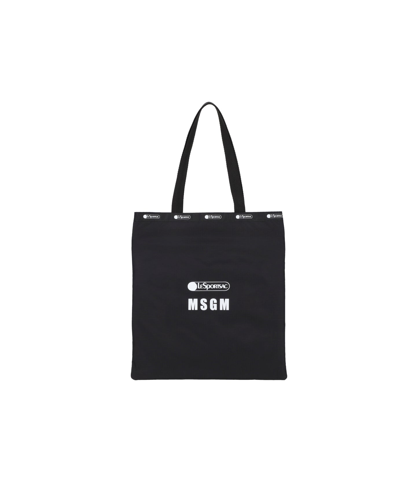 MSGM Large Emerald Tote<br>Logo Tote Black