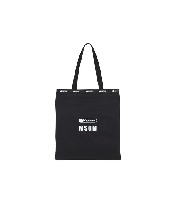 MSGM Large Emerald Tote<br>Logo Tote Black