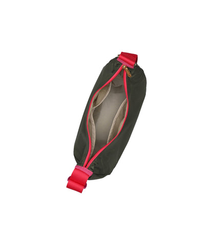 Medium Hammock Adjustable Bag<br>Avocado/Beige Pink Webbing