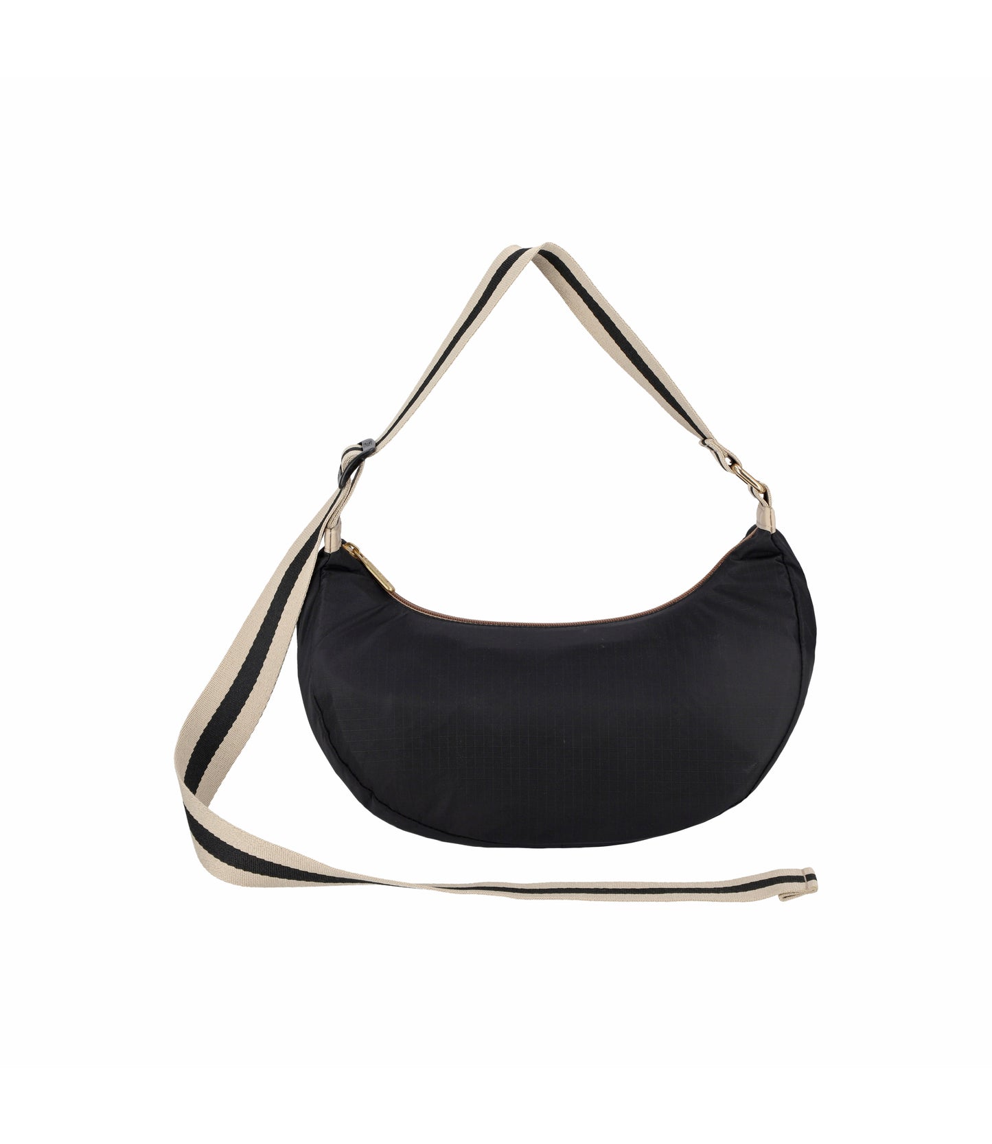 Medium Hammock Adjustable Bag<br>Black/Black Beige Webbing