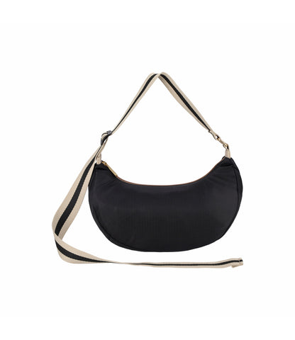 Medium Hammock Adjustable Bag<br>Black/Black Beige Webbing