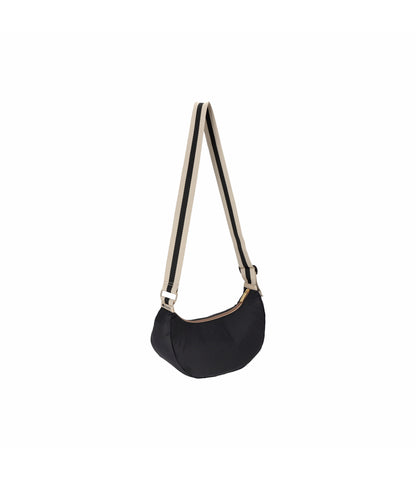 Medium Hammock Adjustable Bag<br>Black/Black Beige Webbing