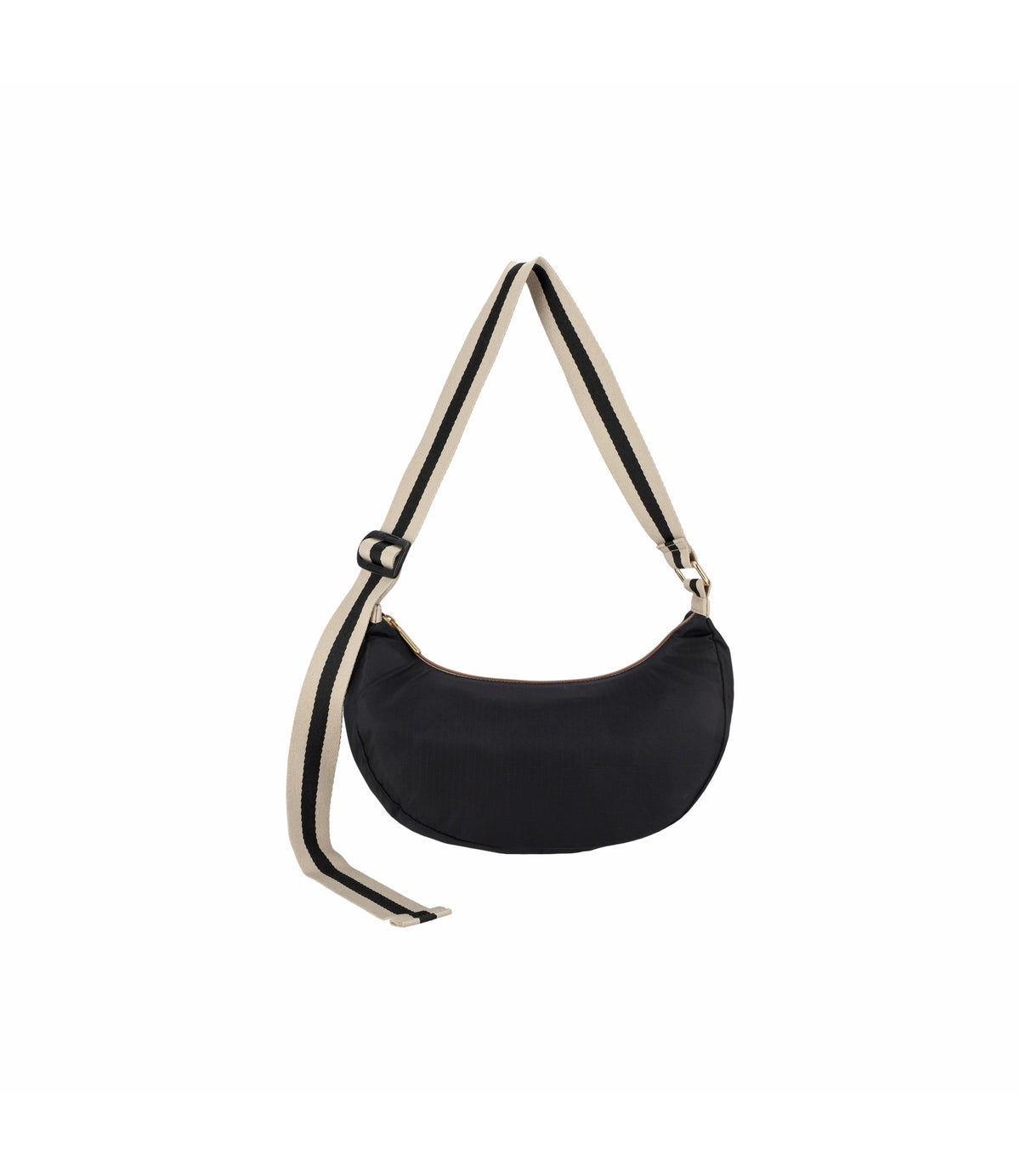 Medium Hammock Adjustable Bag<br>Black/Black Beige Webbing