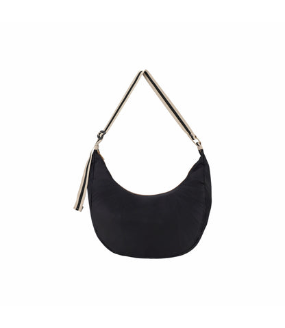 Large Hammock Large Adjustable Bag<br>Black/Black Beige Webbing