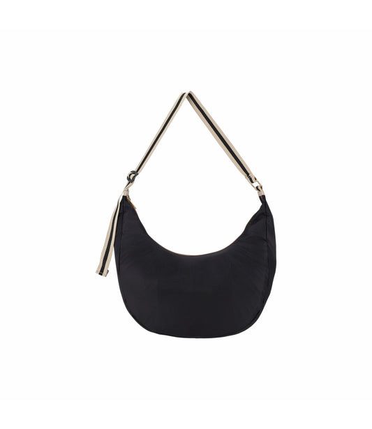 Large Hammock Large Adjustable Bag<br>Black/Black Beige Webbing
