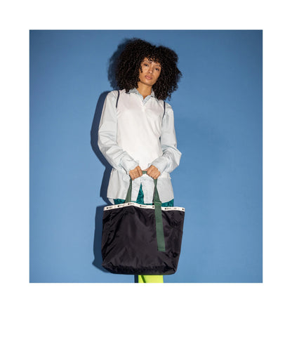 Large Handle Adjustable Tote<br>Deep Sea/Bottle Green Webbing