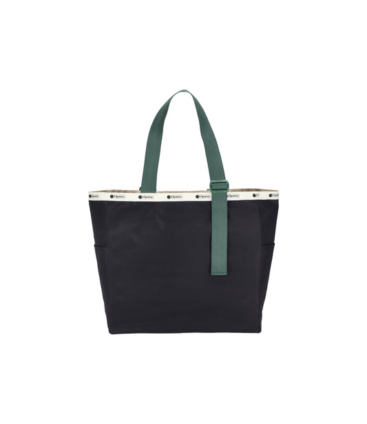 Large Handle Adjustable Tote<br>Deep Sea/Bottle Green Wb