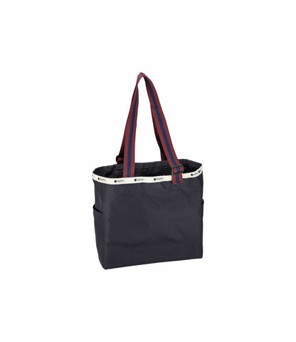 Large Handle Adjustable Tote<br>Deep Sea/Purple Navy Webbing