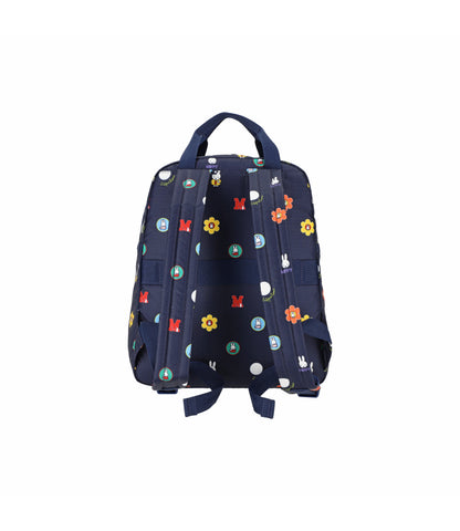 Medium East/West Backpack<br>Miffy Navy Polka Dot