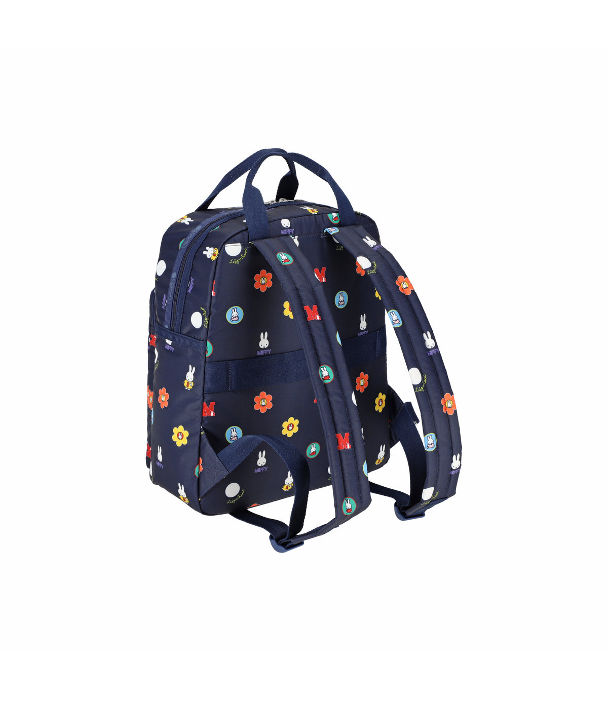 Medium East/West Backpack<br>Miffy Navy Polka Dot