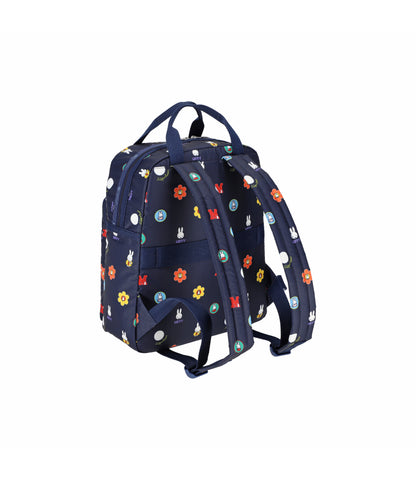 Medium East/West Backpack<br>Miffy Navy Polka Dot