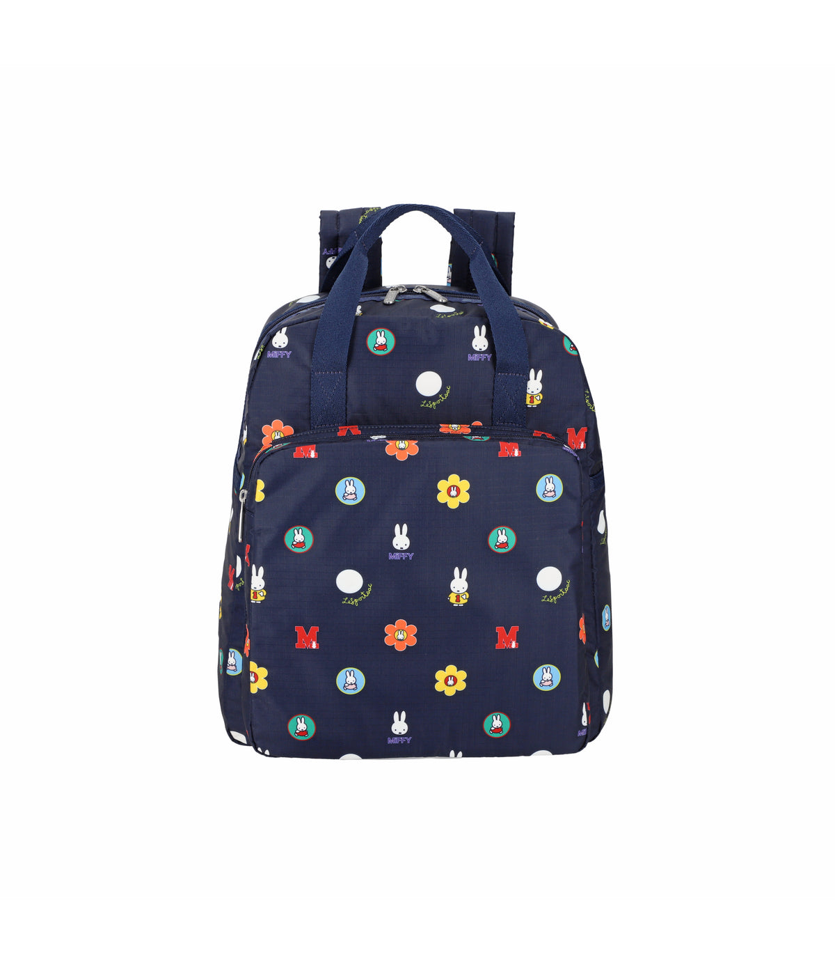 Medium East/West Backpack<br>Miffy Navy Polka Dot