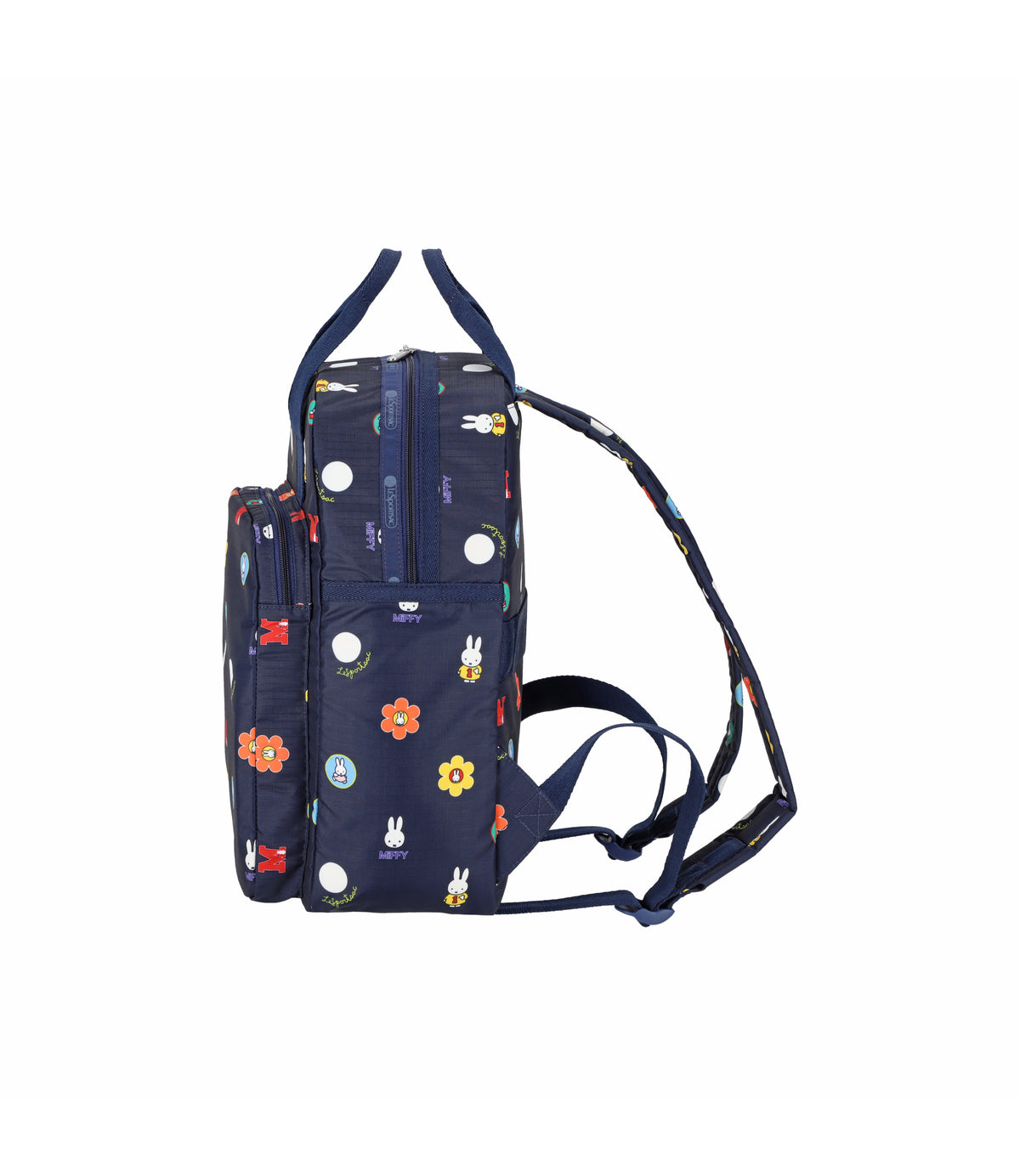 Medium East/West Backpack<br>Miffy Navy Polka Dot