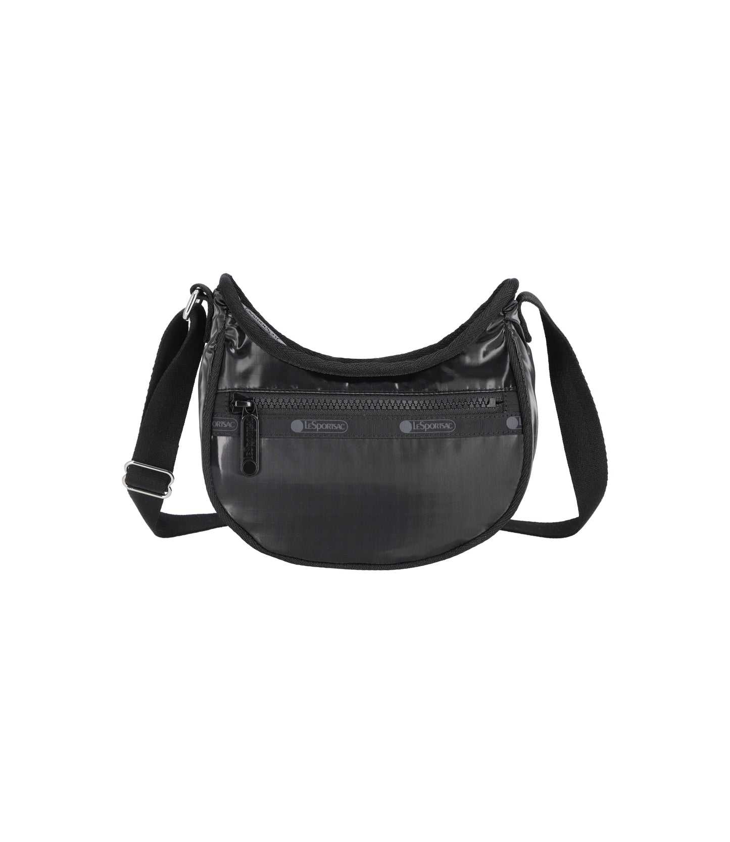 Mini Hobo Crossbody<br>Black Shine