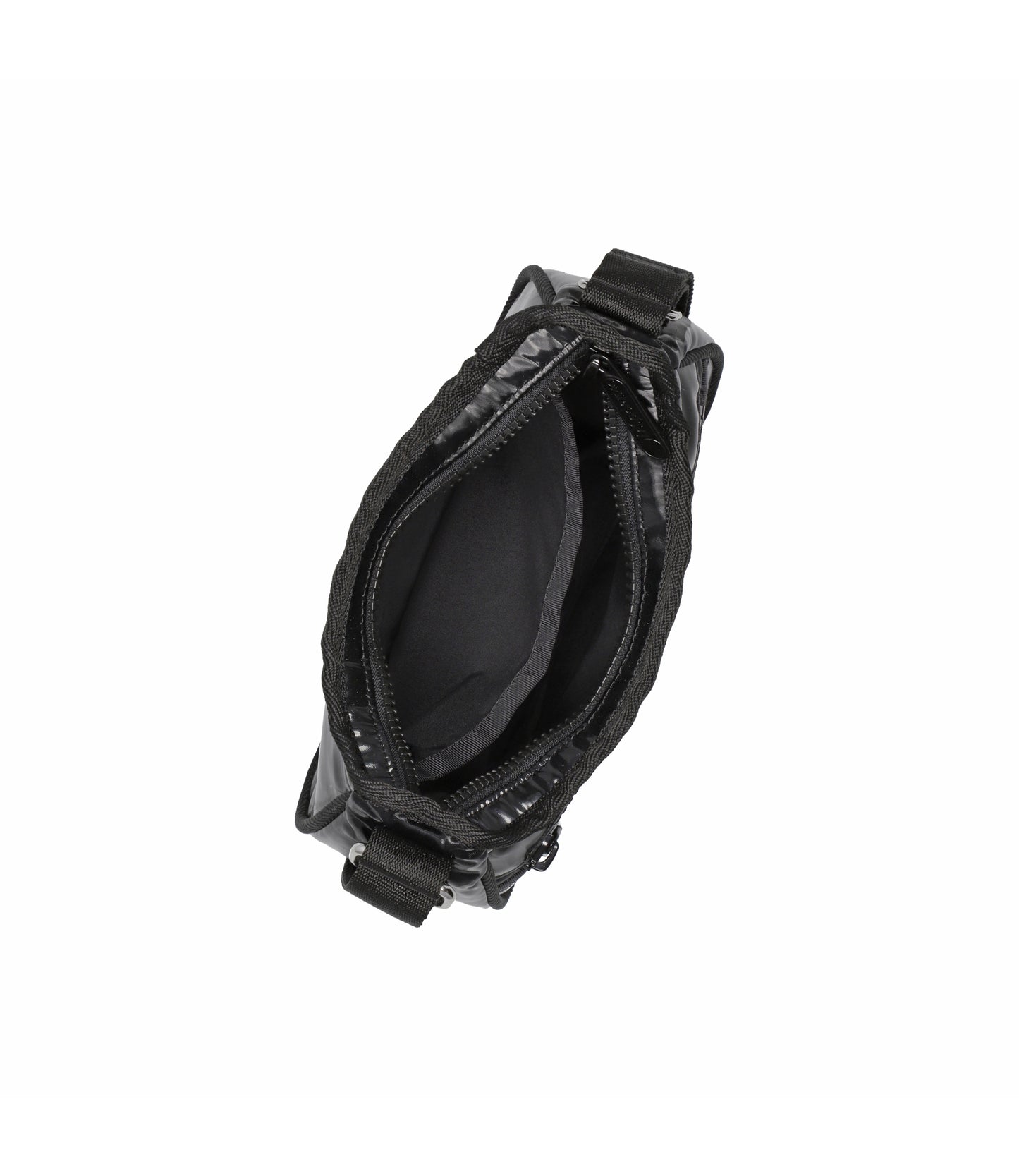 Mini Hobo Crossbody<br>Black Shine