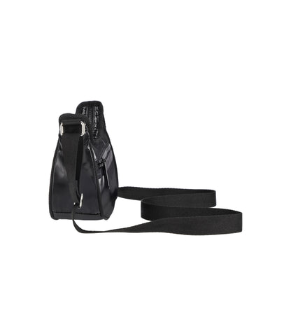 Mini Hobo Crossbody<br>Black Shine