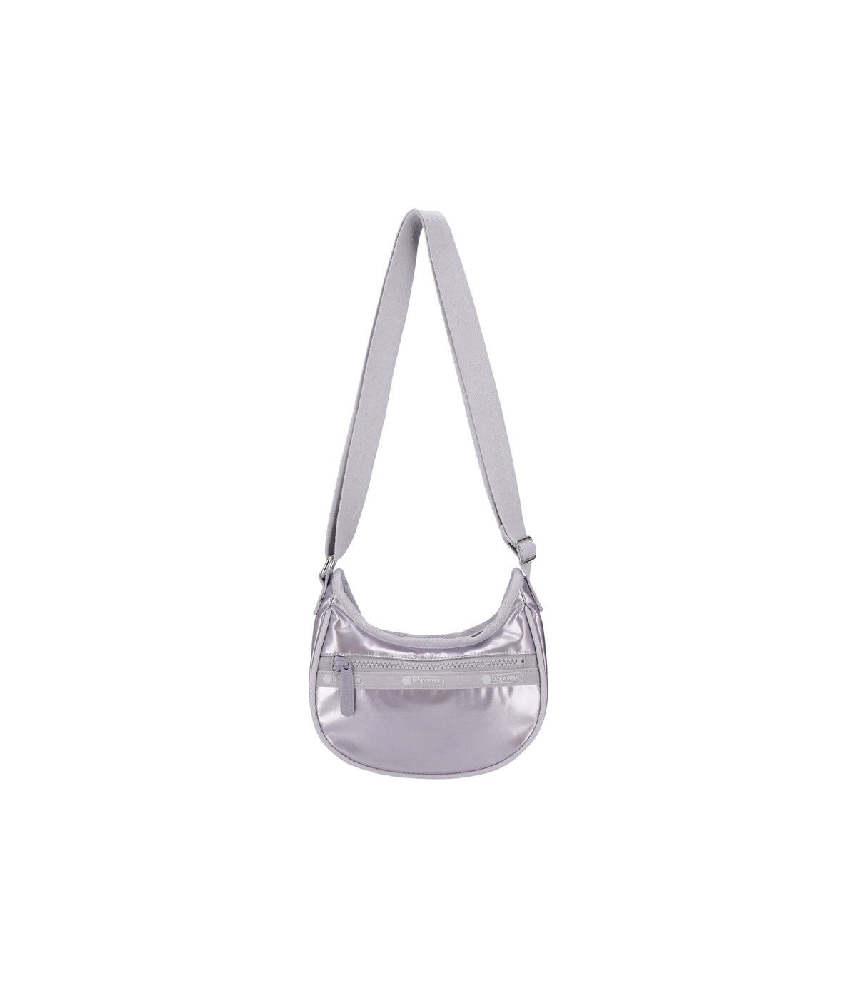 Mini Hobo Crossbody<br>Silver Lilac Shine