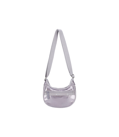 Mini Hobo Crossbody<br>Silver Lilac Shine