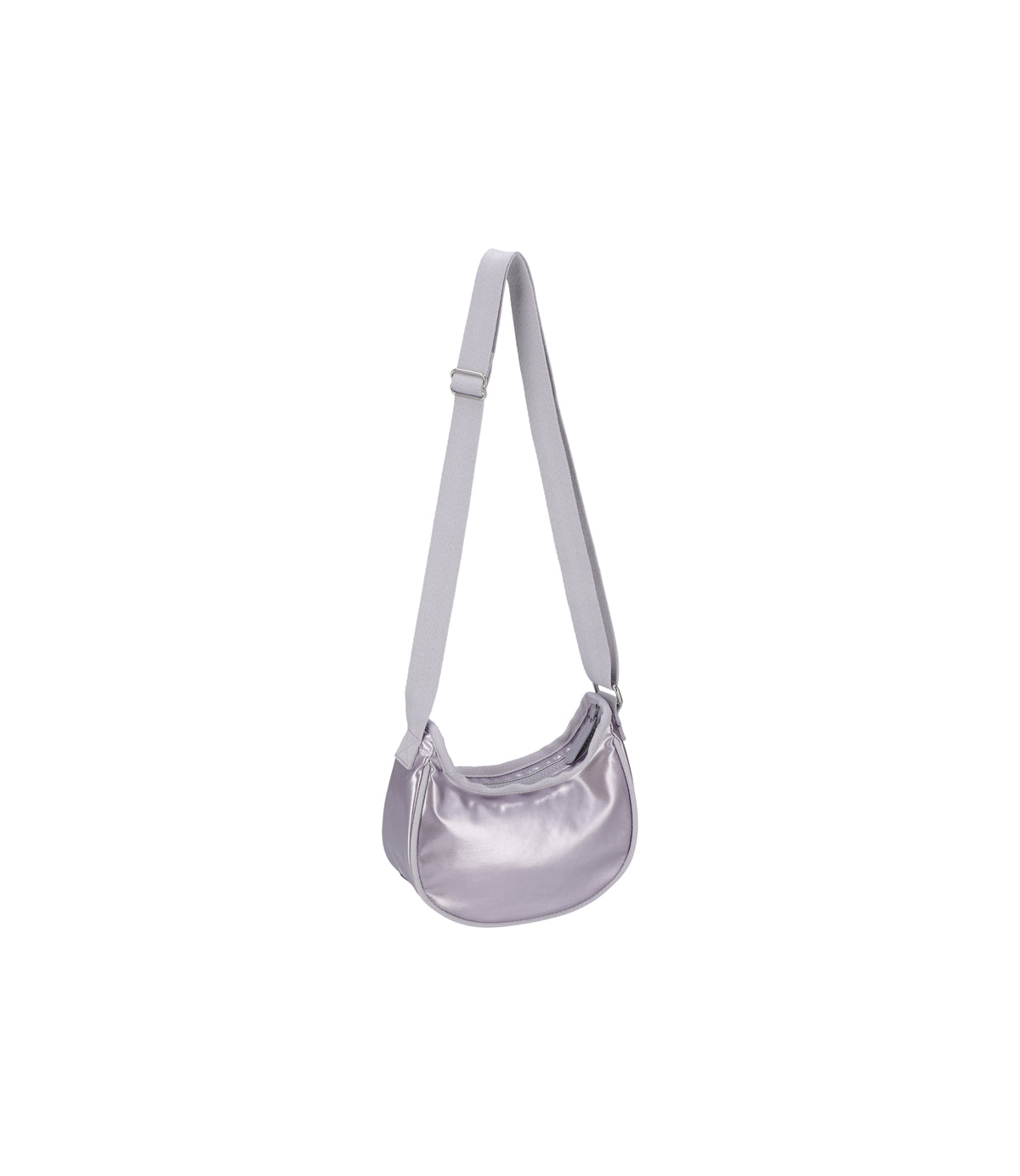 Mini Hobo Crossbody<br>Silver Lilac Shine