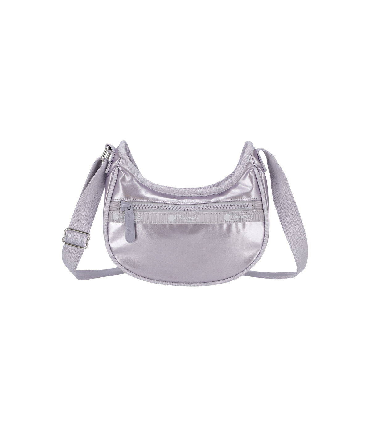 Mini Hobo Crossbody<br>Silver Lilac Shine