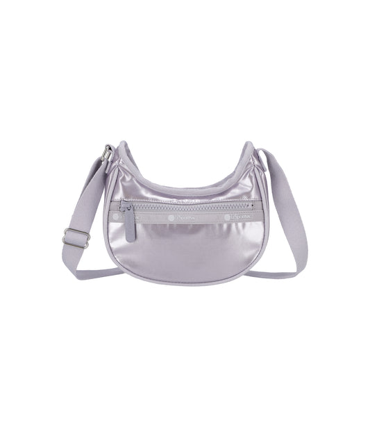 Mini Hobo Crossbody<br>Silver Lilac Shine