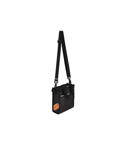 PW Mini North/South Tote<br>Black Sticker Patchwork