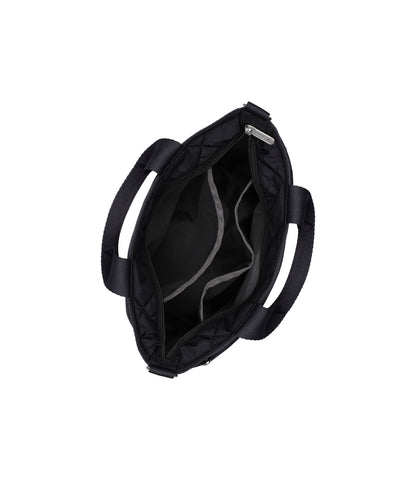 Small Bucket Tote With Pearls<br>Deep Sea Pearl