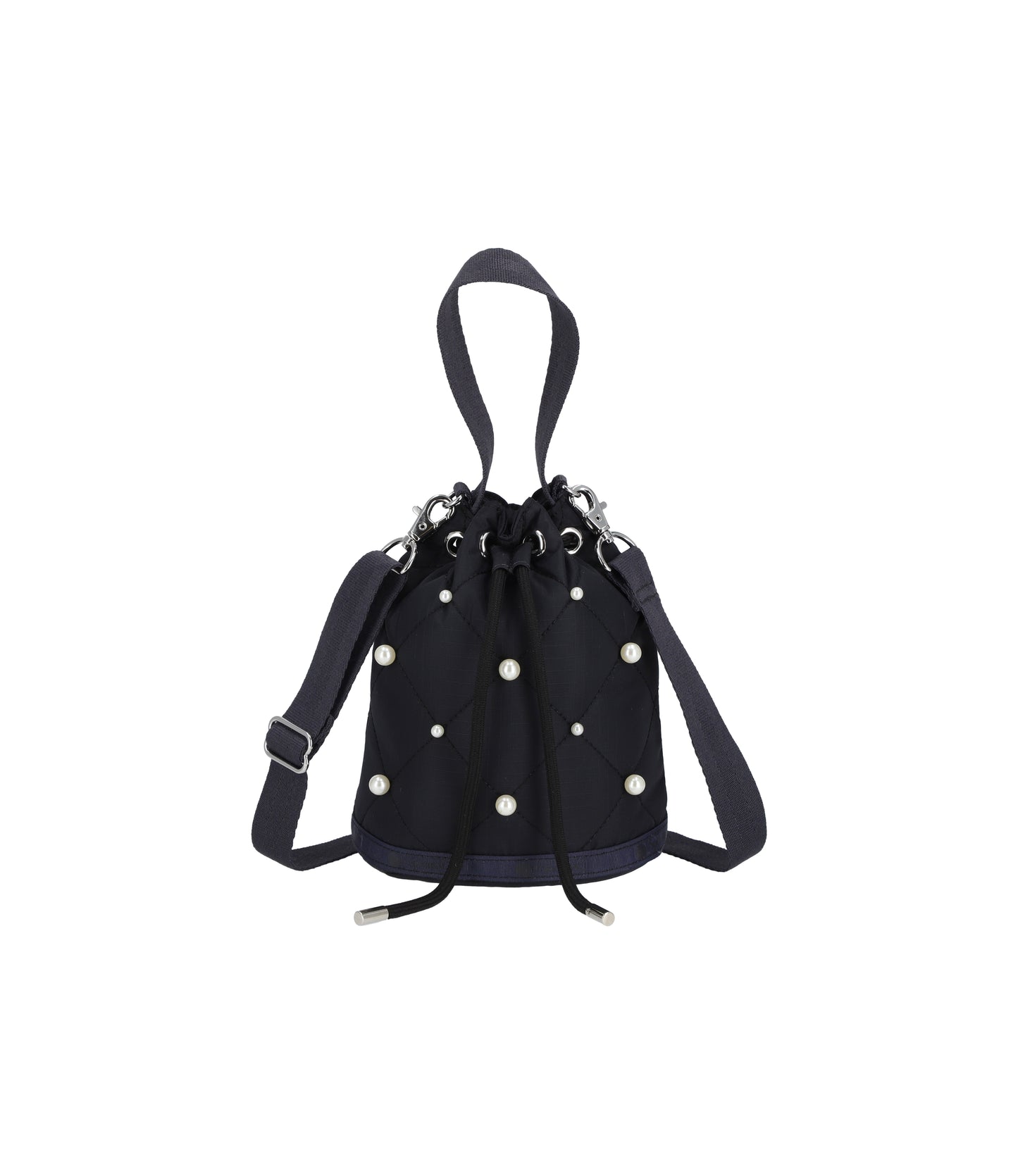Drawstring Bucket With Pearls<br>Deep Sea Pearl